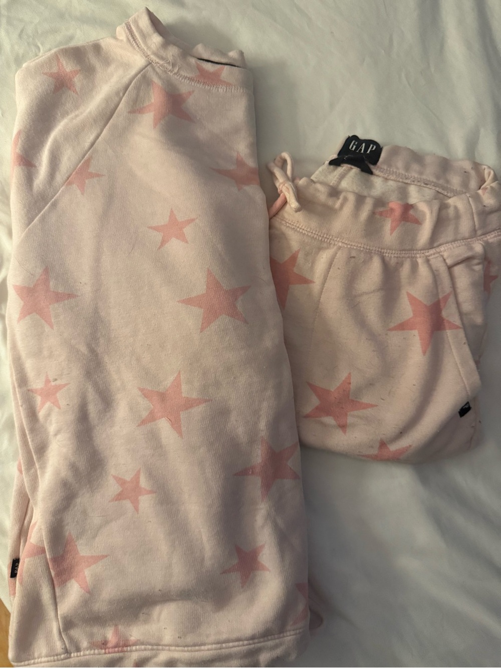 GAP Light Pink Star-Print Joggers